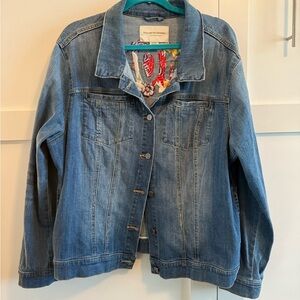 Pilcro and the Letterpress Embroidered Denim Jacket
